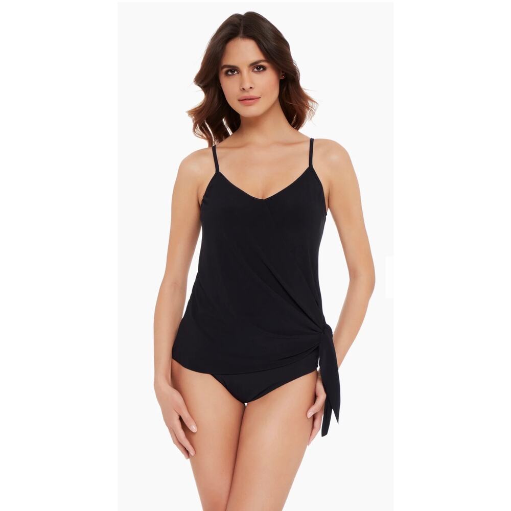Magicsuit‎ by Miraclesuit Plus Alex Tankini Black Top Size 24W